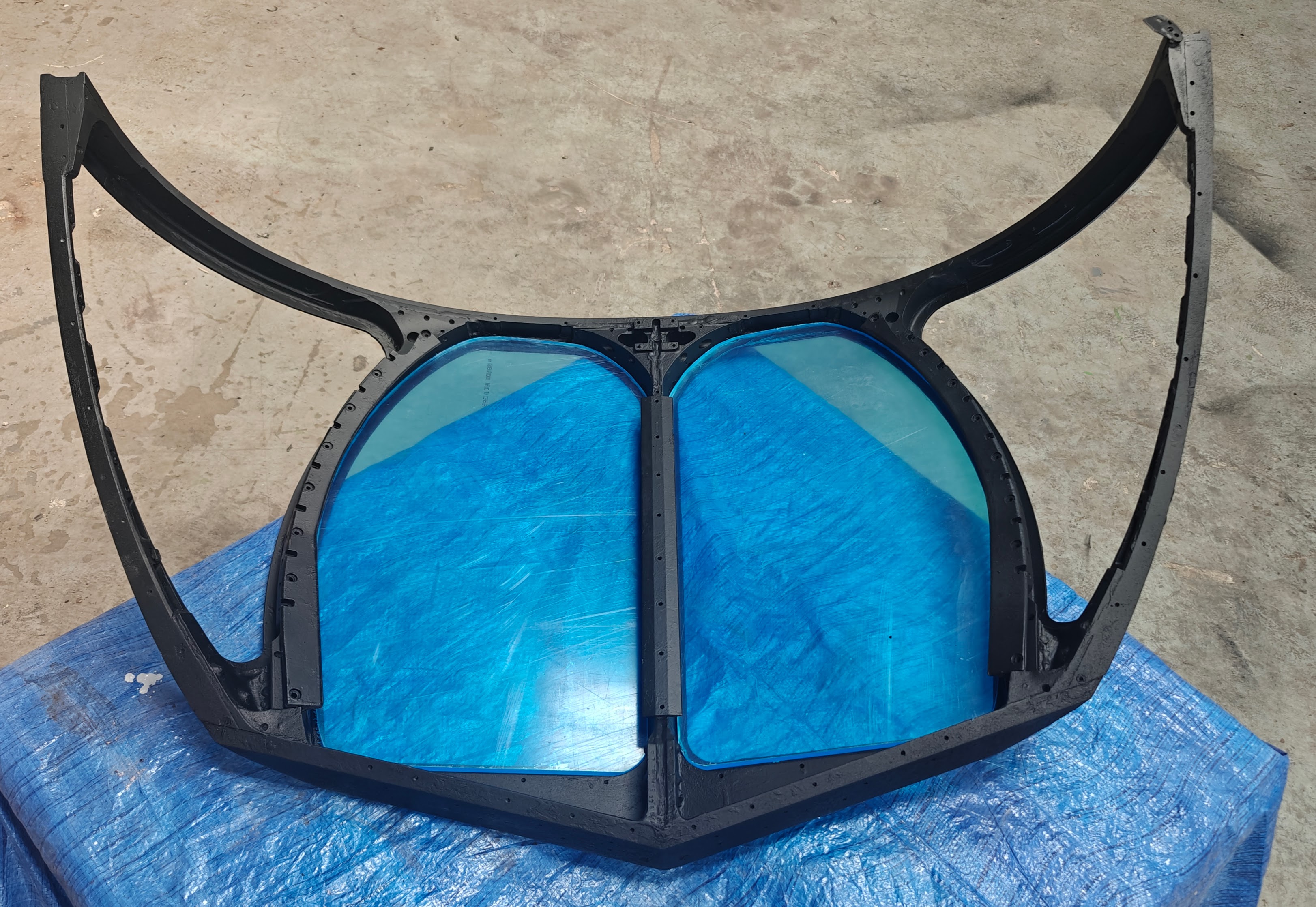 Windscreen trial fit Windscreen trial fit