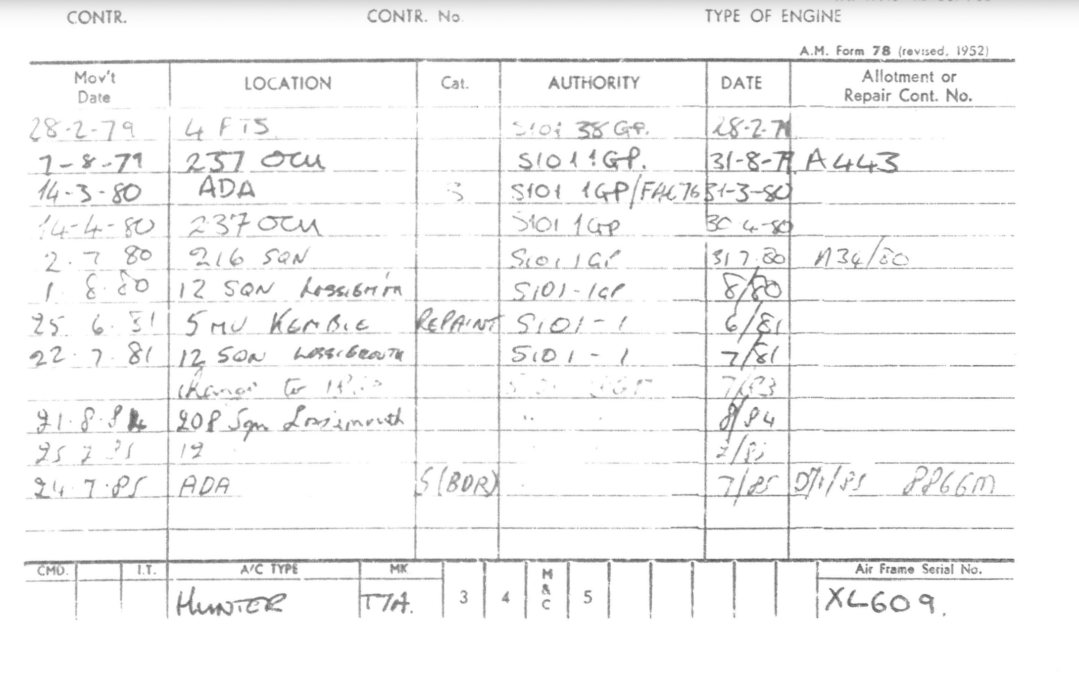 AM Form 78 2 of 2