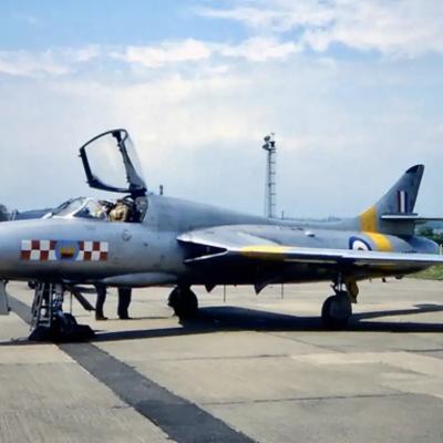 56 Sqn Hunter T.7, serial unknown but presumed to be XL609.